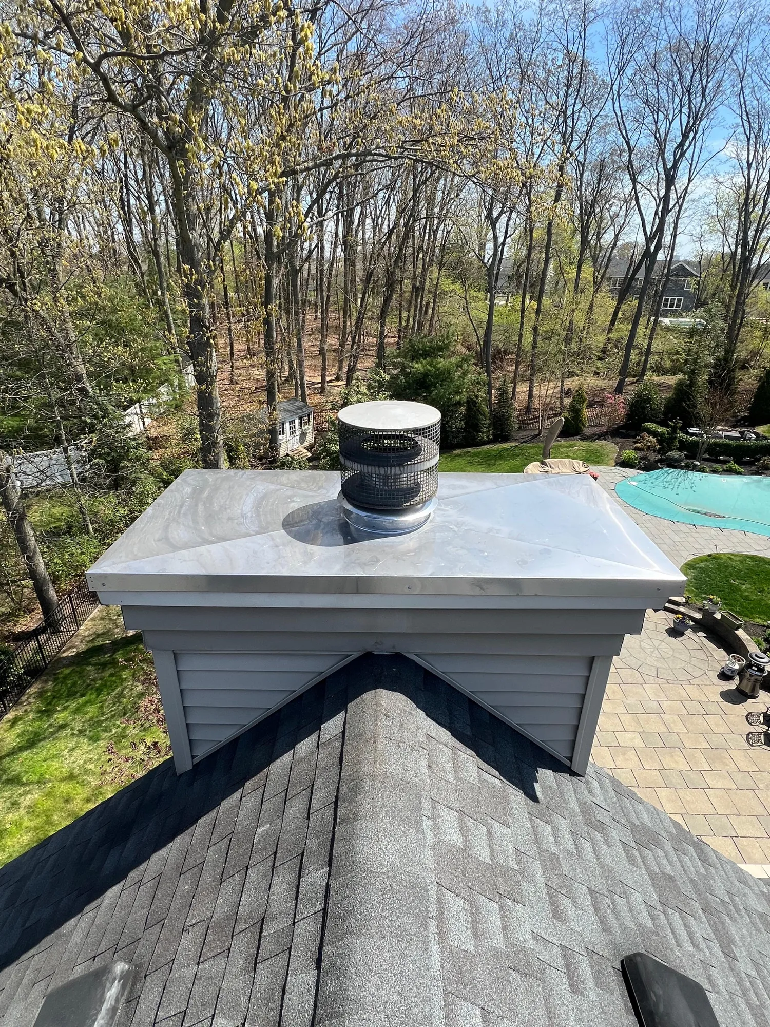 Residential home exterior showcasing finished brick and siding work